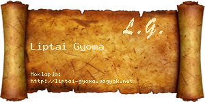 Liptai Gyoma névjegykártya